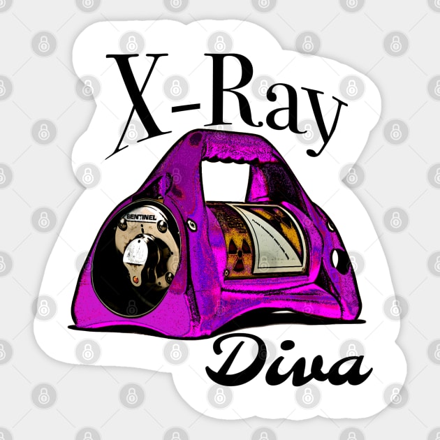 X-ray Diva Sticker by Crude or Refined